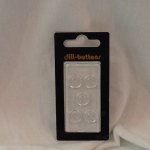 Dill Buttons 7/16" Clear DB22
