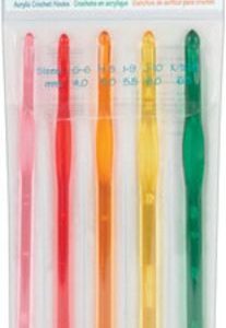 82408 Crystalites Acrylic Crochet Hooks G-K