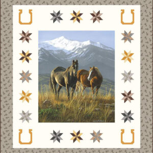 Wild Horses Smoky Valley Panel Quilt Kit