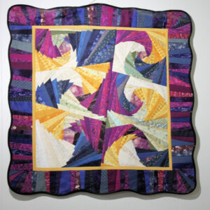 Twisted 5-sided Log Cabin 600