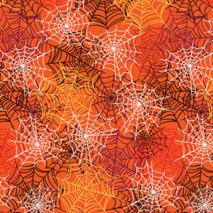 14950G39B - Spooky Spiderwebs Orange
